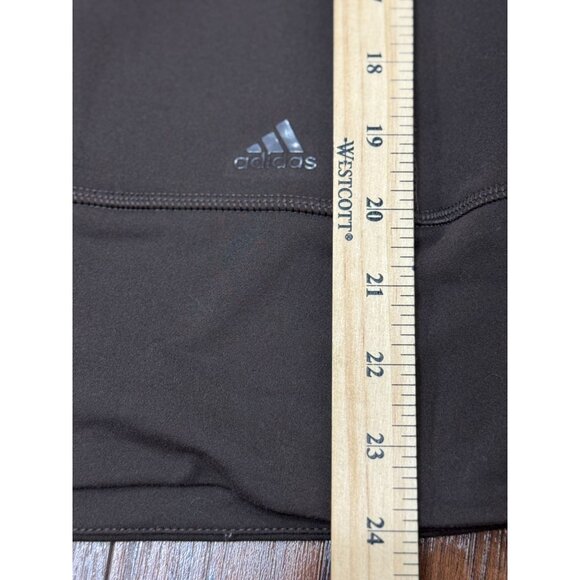 Adidas Climalite Full Zip Track Top Jacket Brown Size M Women’s Athletic Stretch - Picture 12 of 12